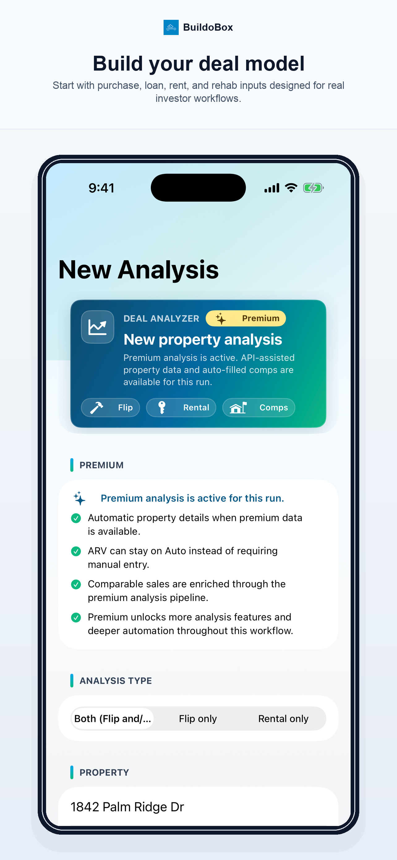 BuildoBox New analysis on iPhone
