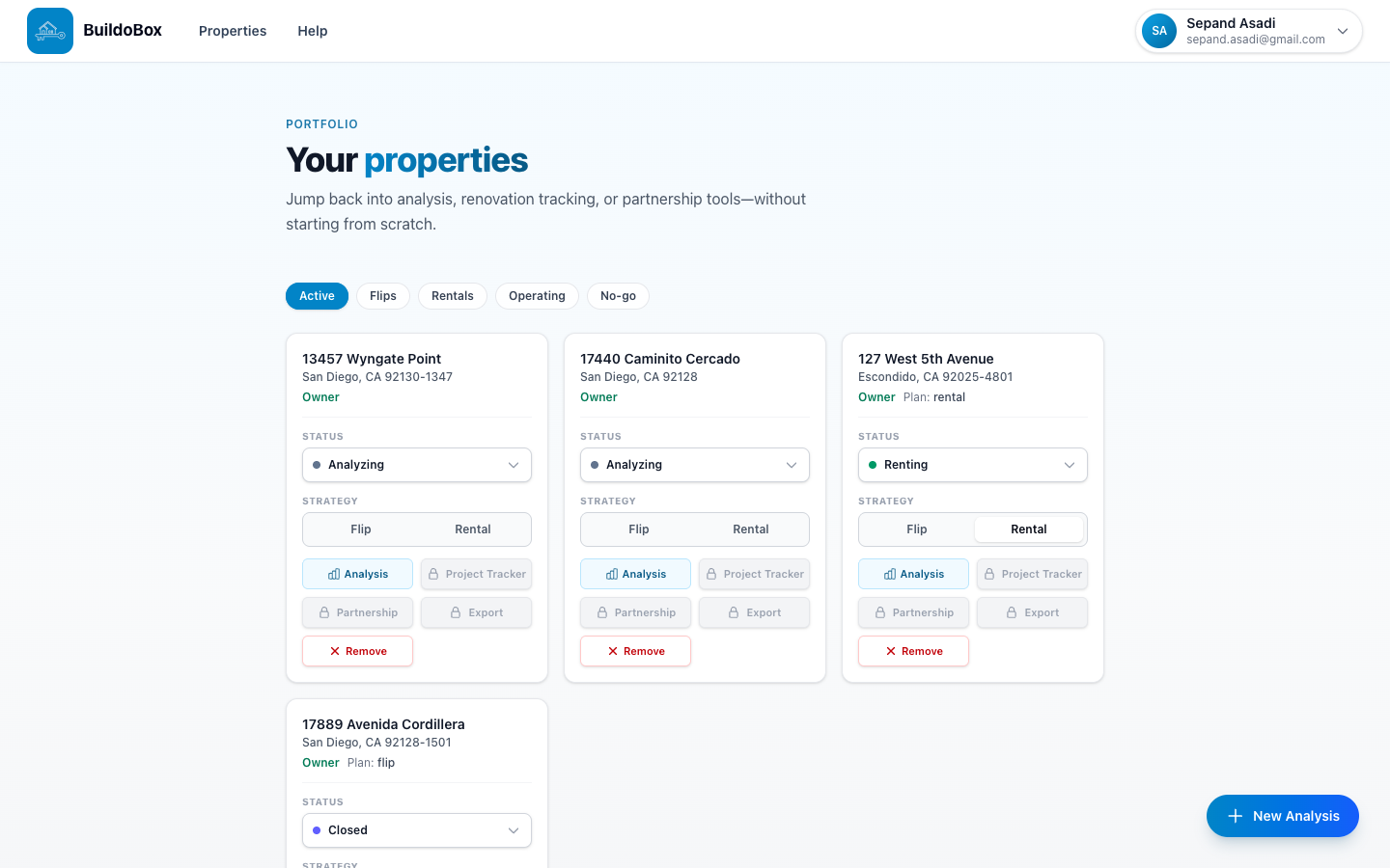 BuildoBox Portfolio on the web